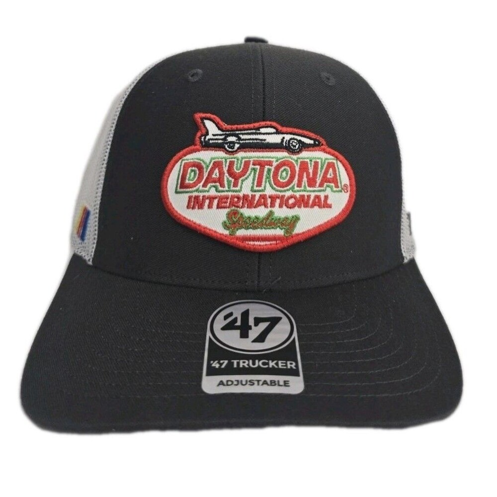 Daytona International Speedway 47 Brand Trucker Hat Adjustable Mesh Cap Patch